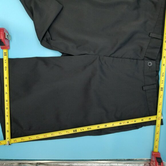 Men's Slazenger Black Dress Golf Shorts Polyester Spandex Flat Front Si… - Picture 3 of 13